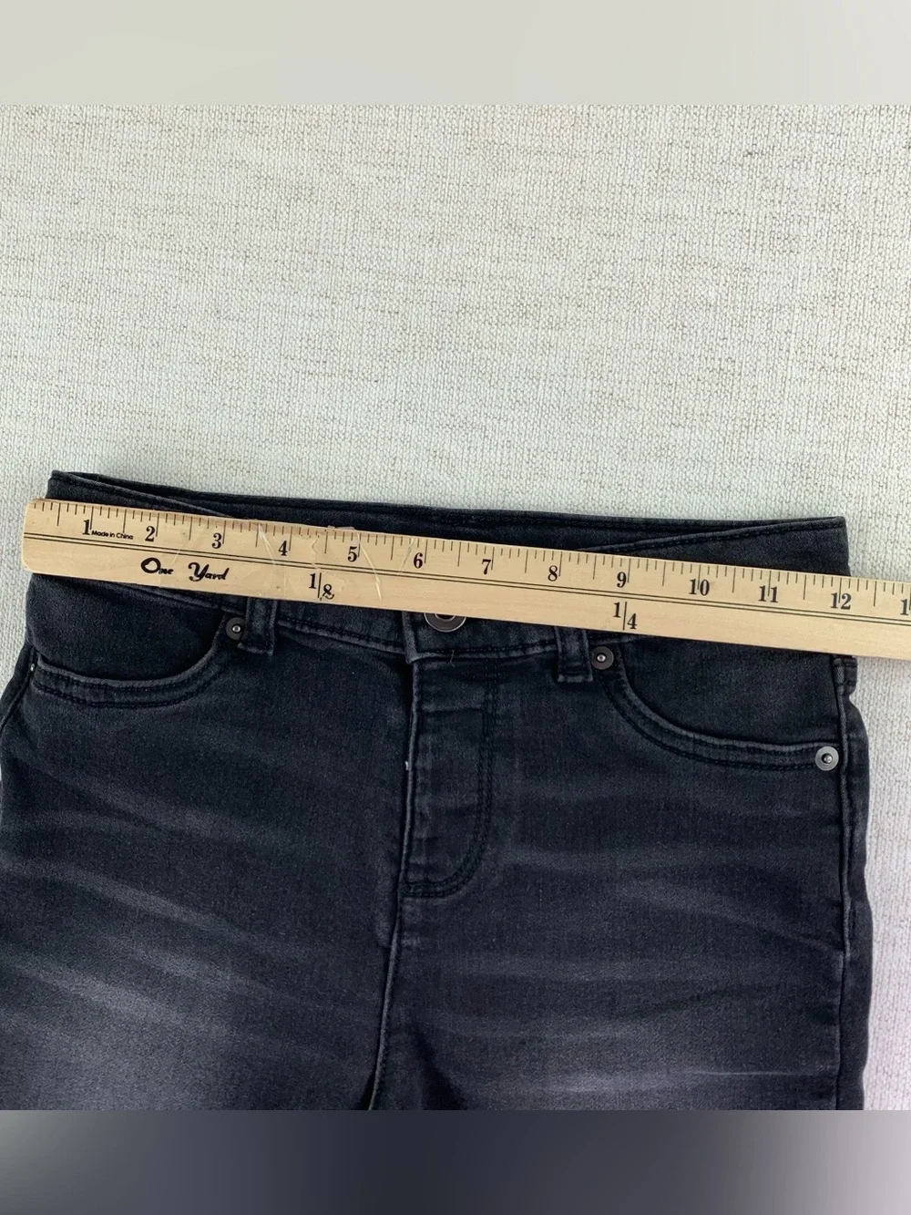 The Children Place legging jeans in faded black skinny jeans adjustable waist